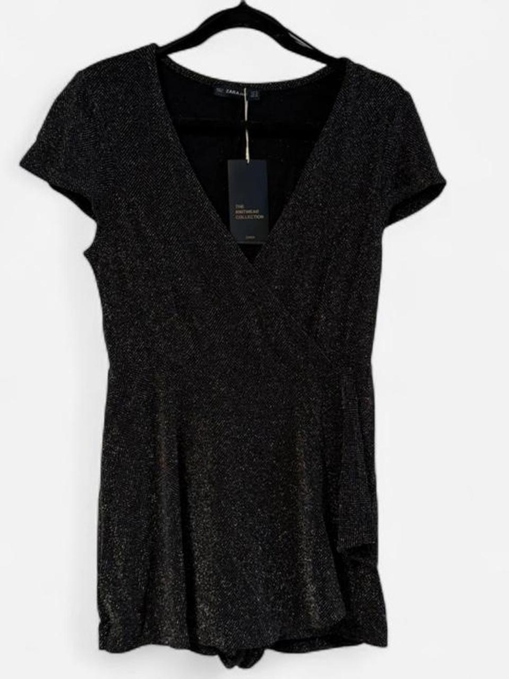 Brand New Zara Black Sparkle Romper